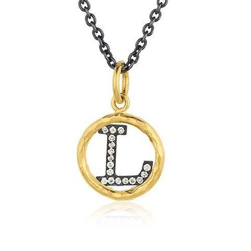 Circle Pendant with Diamond by Lika Behar
