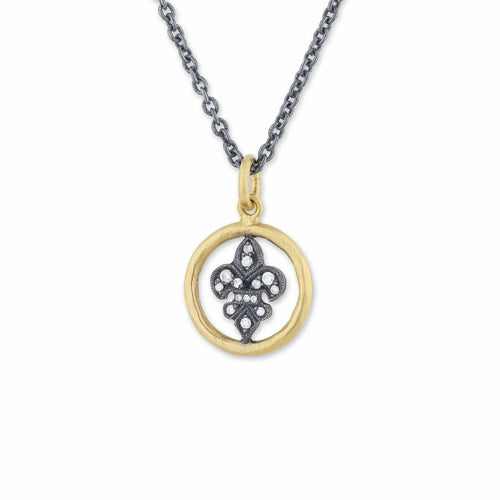 Circle Pendant with Diamond by Lika Behar