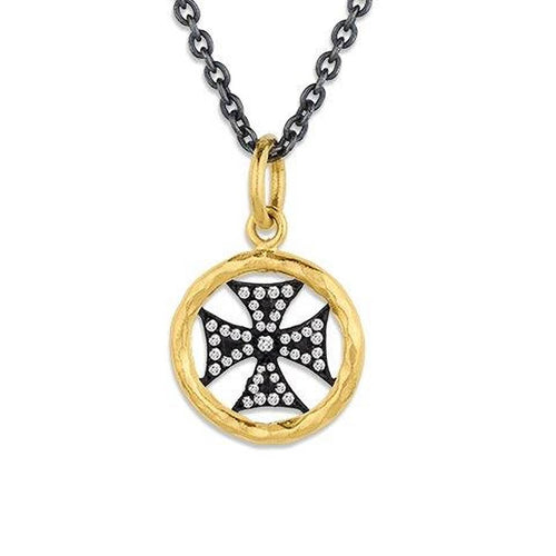 Circle Pendant with Diamond by Lika Behar