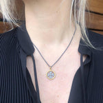 Circle Pendant with Diamond by Lika Behar