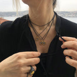 Circle Pendant with Diamond by Lika Behar