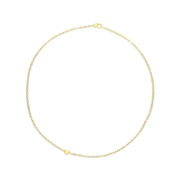 "Boules" Chain Necklace in Hand-Engraved Gold - CN1-609-Nanis-Renee Taylor Gallery