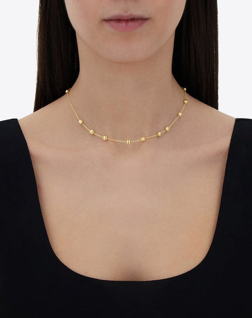 "Soffio" Gold Boules Collar Necklace - CN6-583-Nanis-Renee Taylor Gallery