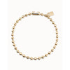 18K Gold Plated Necklace with Spherical Beads and Snap Lock Closure - COL1391ORO0000U-UNO de 50-Renee Taylor Gallery