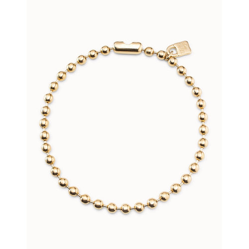 18K Gold Plated Bead Necklace - COL1390ORO0000U-UNO de 50-Renee Taylor Gallery
