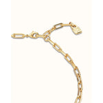 18K Gold Plated Short Chain Necklace - COL1608ORO0000U-UNO de 50-Renee Taylor Gallery