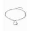 HeartBeat Sterling Silver Plated Necklace - COL1669MTL0000U-UNO de 50-Renee Taylor Gallery