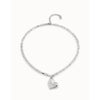 HeartBeat Sterling Silver Plated Necklace - COL1669MTL0000U-UNO de 50-Renee Taylor Gallery