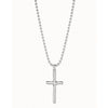 Faith Sterling Silver Plated Necklace - COL1716MTL0000U-UNO de 50-Renee Taylor Gallery