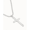 Faith Sterling Silver Plated Necklace - COL1716MTL0000U-UNO de 50-Renee Taylor Gallery