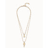 Unlock 18K Gold Plated Necklace - COL1794ORO0000U-UNO de 50-Renee Taylor Gallery