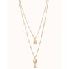 Unlock 18K Gold Plated Necklace - COL1794ORO0000U-UNO de 50-Renee Taylor Gallery