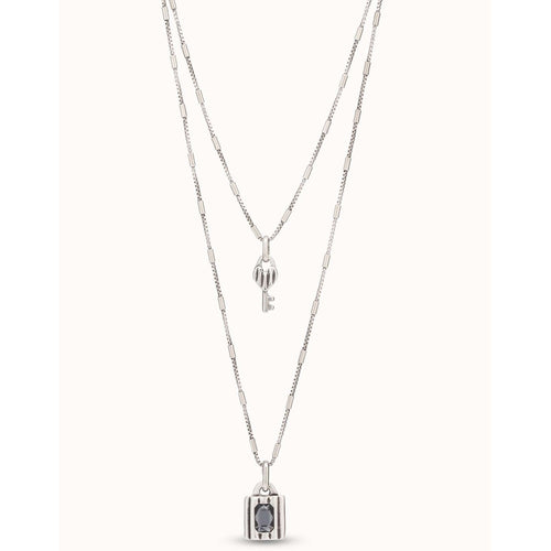 Silver Sterling Silver Plated Necklace Lock-UNO de 50-Renee Taylor Gallery
