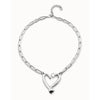 One Love Silver Sterling Silver Plated Necklace-UNO de 50-Renee Taylor Gallery