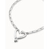 One Love Silver Sterling Silver Plated Necklace-UNO de 50-Renee Taylor Gallery