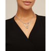 One Love Silver Sterling Silver Plated Necklace-UNO de 50-Renee Taylor Gallery