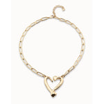 One Love 18K Gold Plated Necklace - COL1804ORO0000U-UNO de 50-Renee Taylor Gallery