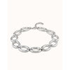 The One Sterling Silver Plated Necklace - COL1819MTL0000U-UNO de 50-Renee Taylor Gallery