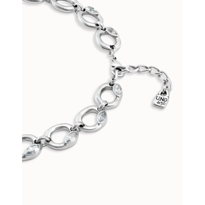 Details Silver Sterling Silver Plated Necklace-UNO de 50-Renee Taylor Gallery