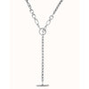Yolo Sterling Silver Plated Necklace - COL1839MTL0000U-UNO de 50-Renee Taylor Gallery
