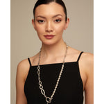 Yolo Sterling Silver Plated Necklace - COL1839MTL0000U-UNO de 50-Renee Taylor Gallery