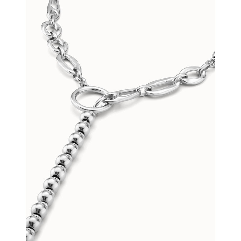 Yolo Sterling Silver Plated Necklace - COL1839MTL0000U-UNO de 50-Renee Taylor Gallery