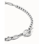 Yolo Sterling Silver Plated Necklace - COL1839MTL0000U-UNO de 50-Renee Taylor Gallery