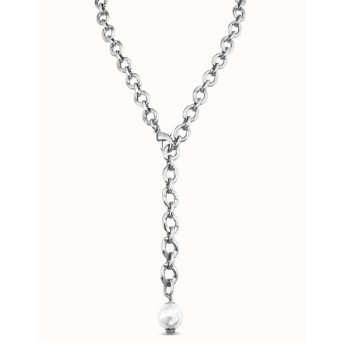 Joy of Living Silver Sterling Silver Plated Necklace - COL1844BPLMTL0U-UNO de 50-Renee Taylor Gallery