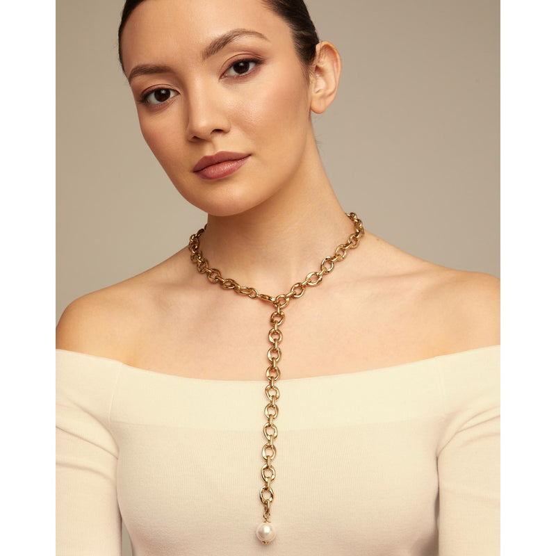 Joy of Living 18K Gold Necklace - COL1844BPLORO0U-UNO de 50-Renee Taylor Gallery