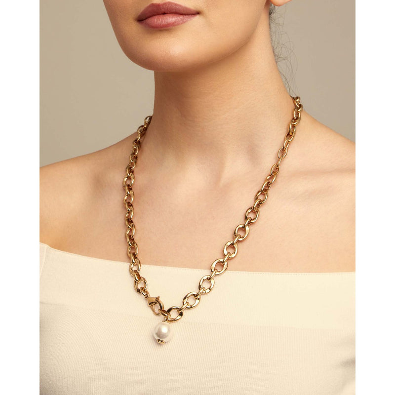 Joy of Living 18K Gold Necklace - COL1844BPLORO0U-UNO de 50-Renee Taylor Gallery