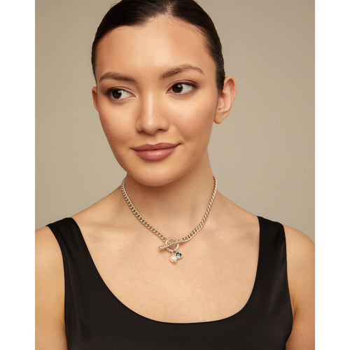 Two Expearltional Sterling Silver Plated Necklace-UNO de 50-Renee Taylor Gallery