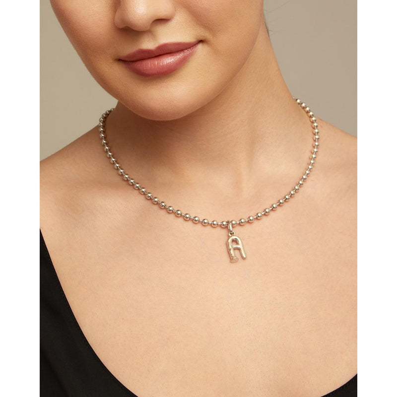 Emotions Sterling Silver Plated Necklace - COL1862MTL0000U-UNO de 50-Renee Taylor Gallery