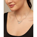 Butterfly Effect Silver Sterling Silver Plated Necklace-UNO de 50-Renee Taylor Gallery