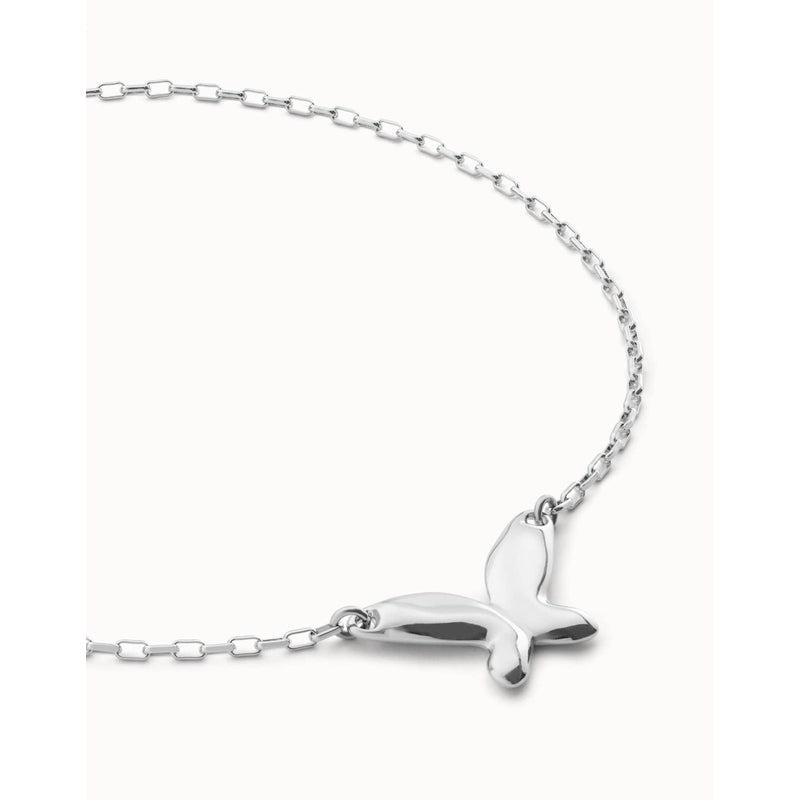 Butterfly Effect Silver Sterling Silver Plated Necklace-UNO de 50-Renee Taylor Gallery