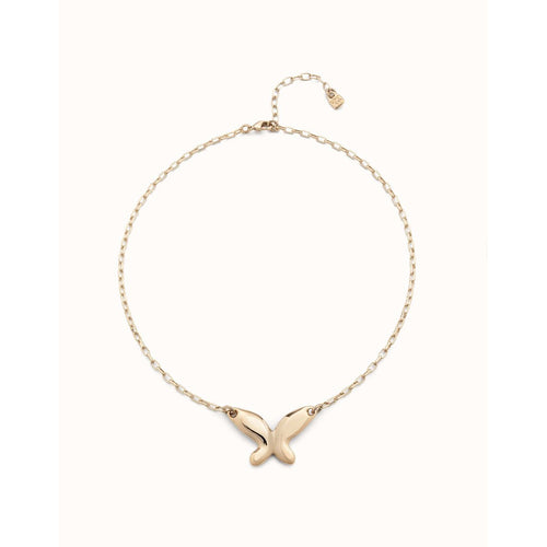 Butterfly Effect 18K Gold Plated Necklace - COL1864ORO0000U-UNO de 50-Renee Taylor Gallery