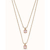 Aura Sterling Silver Plated Necklace - Silver/Blue - COL1866AZUMTL0U-UNO de 50-Renee Taylor Gallery