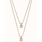 Aura Sterling Silver Plated Necklace - Silver/Blue - COL1866AZUMTL0U-UNO de 50-Renee Taylor Gallery