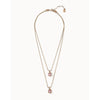 Aura Sterling Silver Plated Necklace - Silver/Blue - COL1866AZUMTL0U-UNO de 50-Renee Taylor Gallery