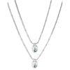 To You Sterling Silver Plated Necklace - COL1921VRDMTL0U-UNO de 50-Renee Taylor Gallery