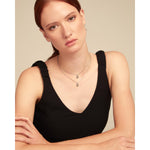 To You Sterling Silver Plated Necklace - COL1921VRDMTL0U-UNO de 50-Renee Taylor Gallery
