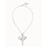 Short Chain Pendant Necklace with Manta Ray - COL1930MTL0000U-UNO de 50-Renee Taylor Gallery