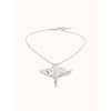 Short Chain Pendant Necklace with Manta Ray - COL1930MTL0000U-UNO de 50-Renee Taylor Gallery
