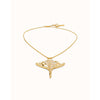 Short Chain Pendant Necklace with Manta Ray - COL1930ORO0000U-UNO de 50-Renee Taylor Gallery