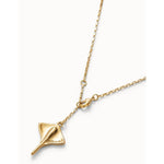 Short Chain Pendant Necklace with Manta Ray - COL1930ORO0000U-UNO de 50-Renee Taylor Gallery