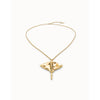 Ser Majestuosa Gold Long Chain Pendant Necklace with Ranta Ray - COL1931ORO0000U-UNO de 50-Renee Taylor Gallery