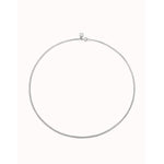 Hazte Long, Flat-Shaped Chain Plated in Sterling Silver.- COL1973MTL-UNO de 50-Renee Taylor Gallery