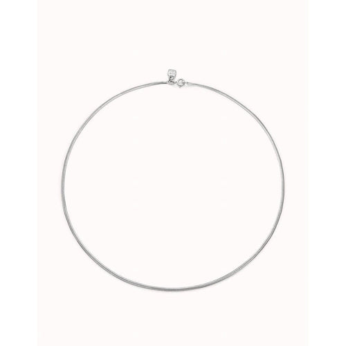 Hazte Long, Flat-Shaped Chain Plated in Sterling Silver.- COL1973MTL-UNO de 50-Renee Taylor Gallery