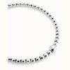 Sterling Silver Plated Bead Pendant With Larger Central Bead - COL1995MTL0000U-UNO de 50-Renee Taylor Gallery