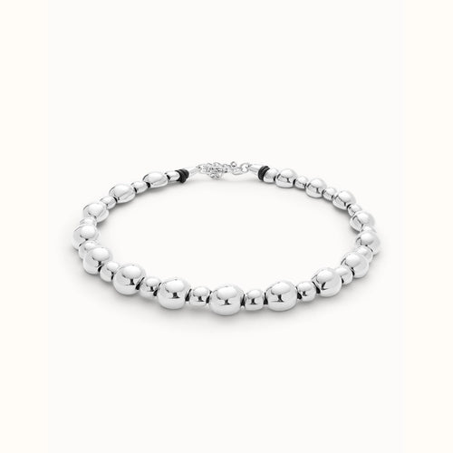Sterling Silver Plated Bead Pendant In Two Different Sizes - COL1996MTL-UNO de 50-Renee Taylor Gallery