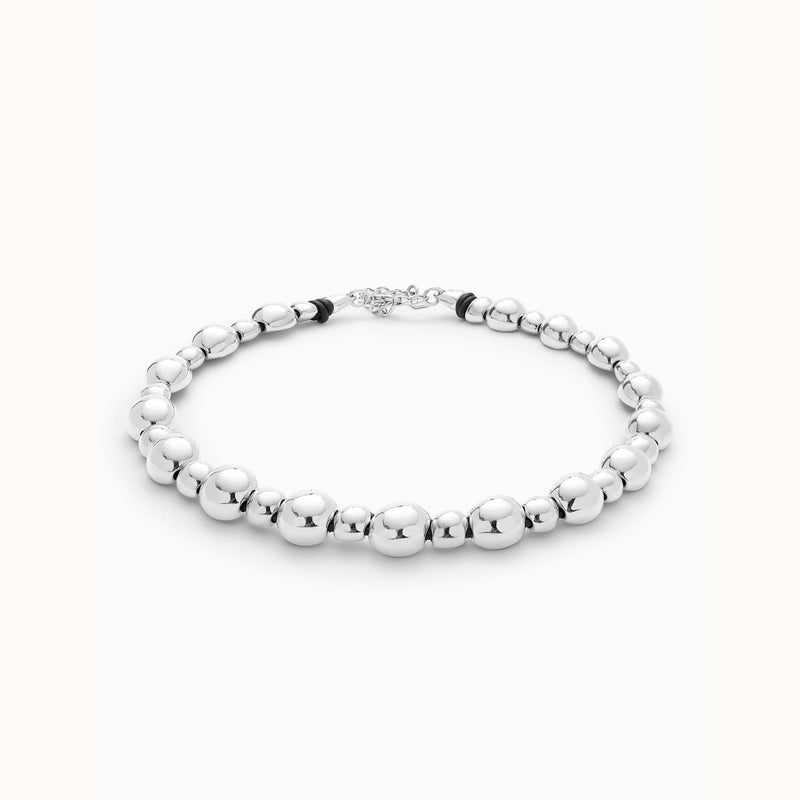 Sterling Silver Plated Bead Pendant In Two Different Sizes - COL1996MTL-UNO de 50-Renee Taylor Gallery